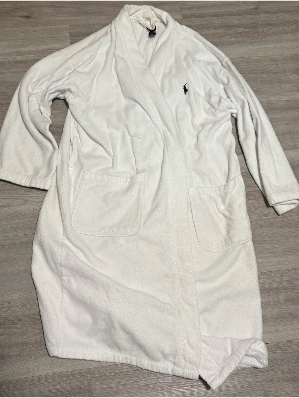 Ralph Lauren White Men’s Cozy Terry Robe Jacket